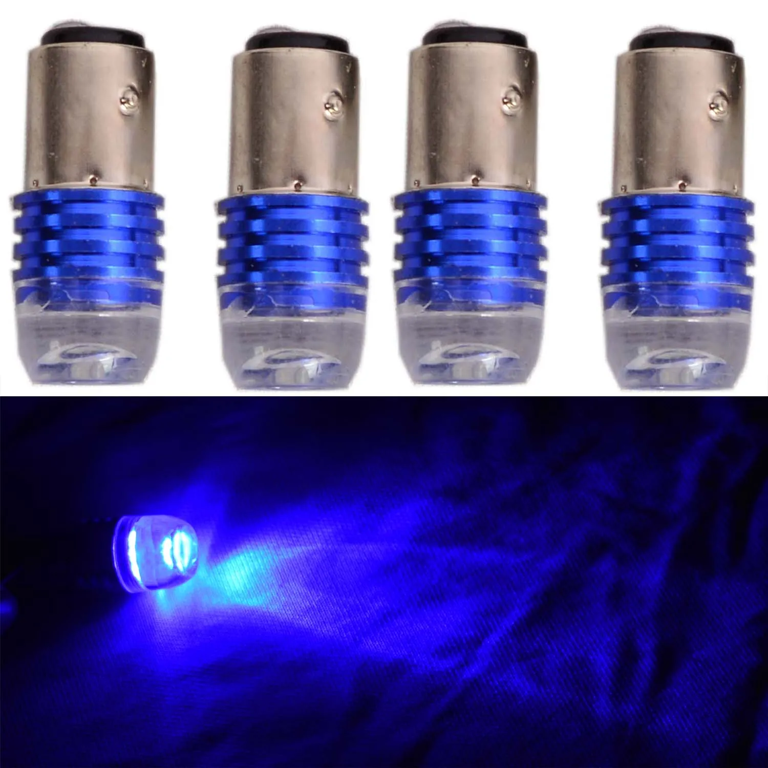 Universal Bike,Car Brake Lights Strobe Flashing (RED/White/Blue)Pack of 2/4