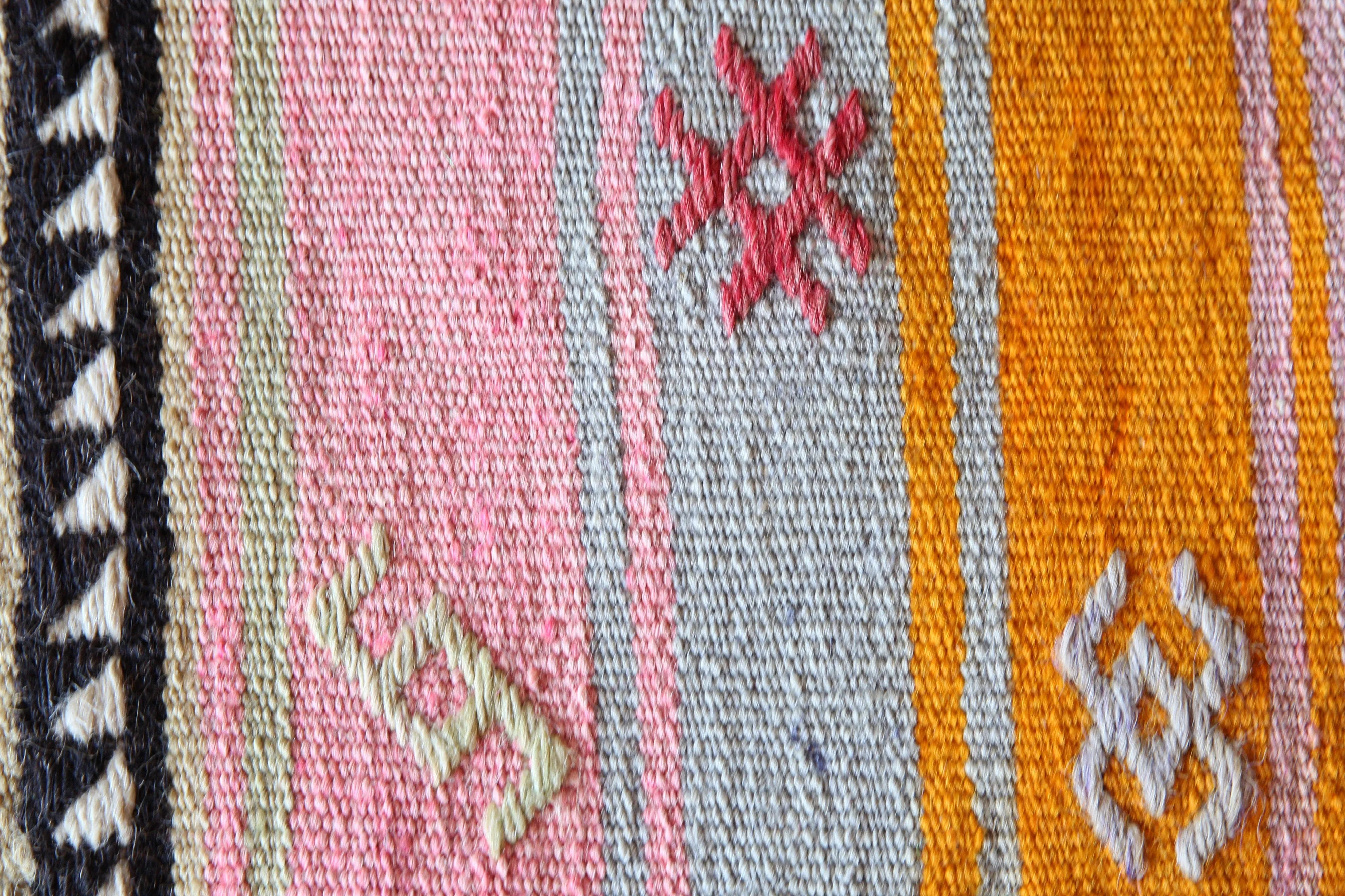 Vintage central Anatolian Kilim Rug 3'1"x4'2"