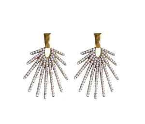 White Marble Sunburst Drops