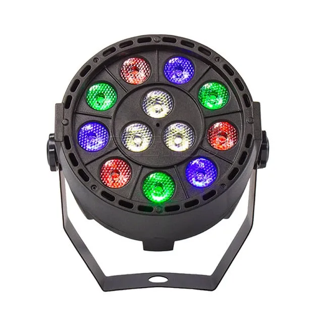 Wireless Remote Control RGBW 12x3W UV Wash Flat Light Equipment 8 Channels DMX 512 LED Uplight Stage Lighting Effect SJA