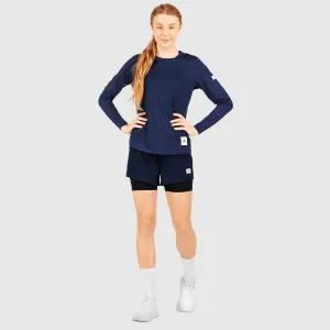 Womens 2-in-1 Shorts - Blue