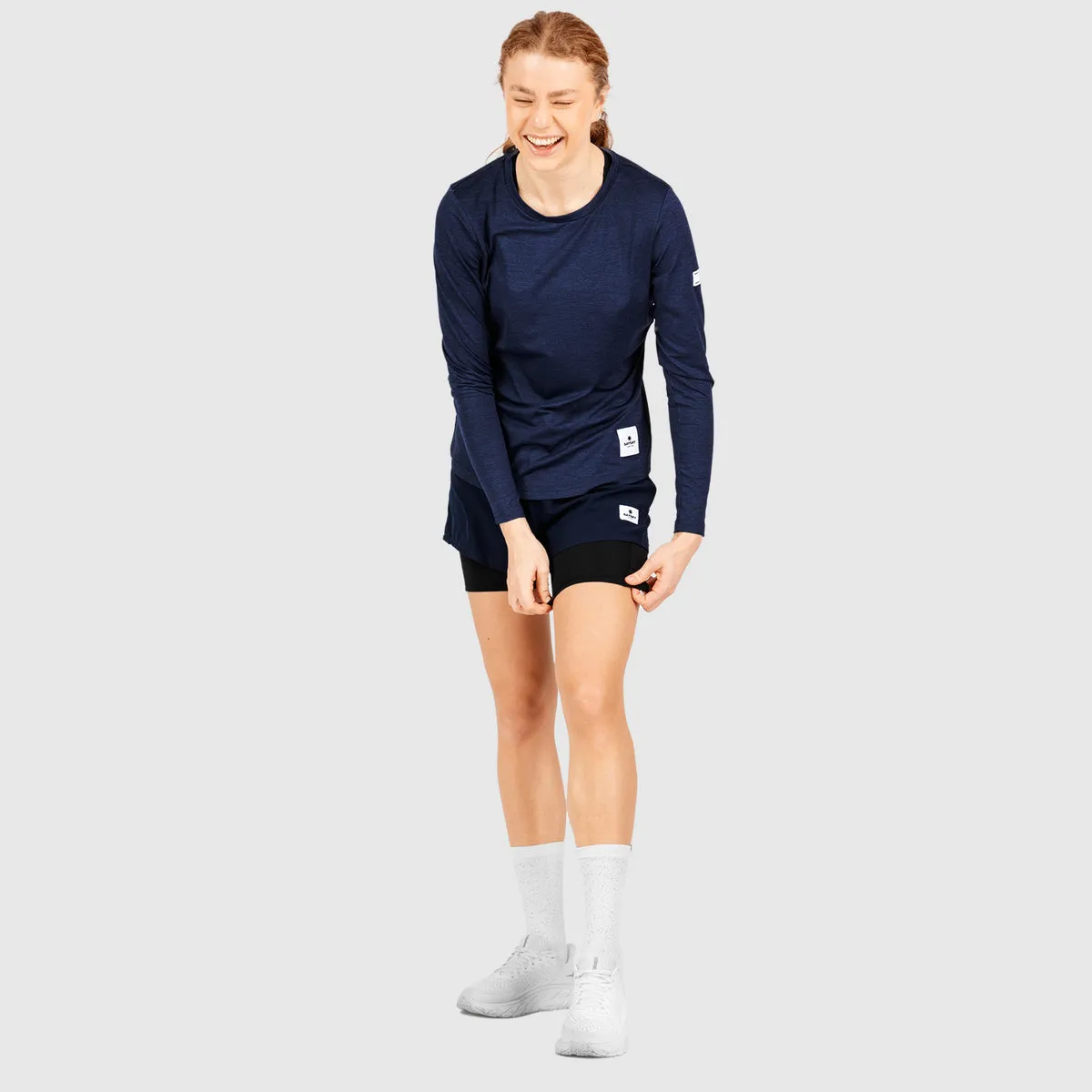 Womens 2-in-1 Shorts - Blue