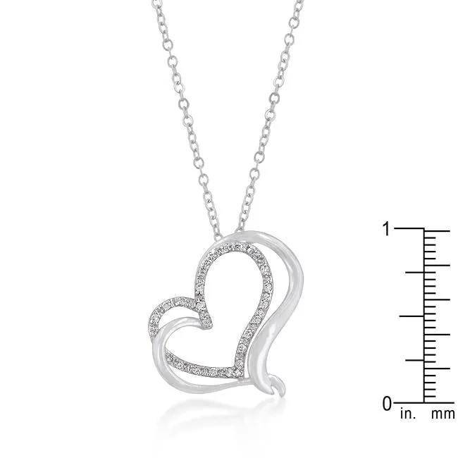 Woven Hearts Pendant Necklace
