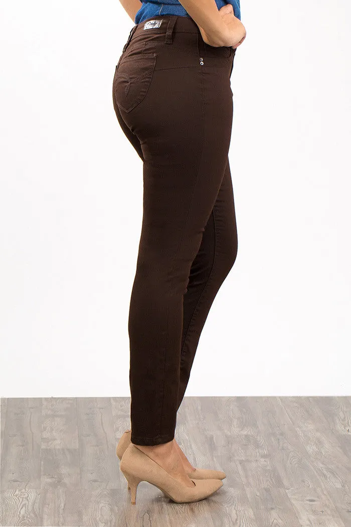 YMI WannaBettaButt | Missy Hyper Twill Skinny Clove