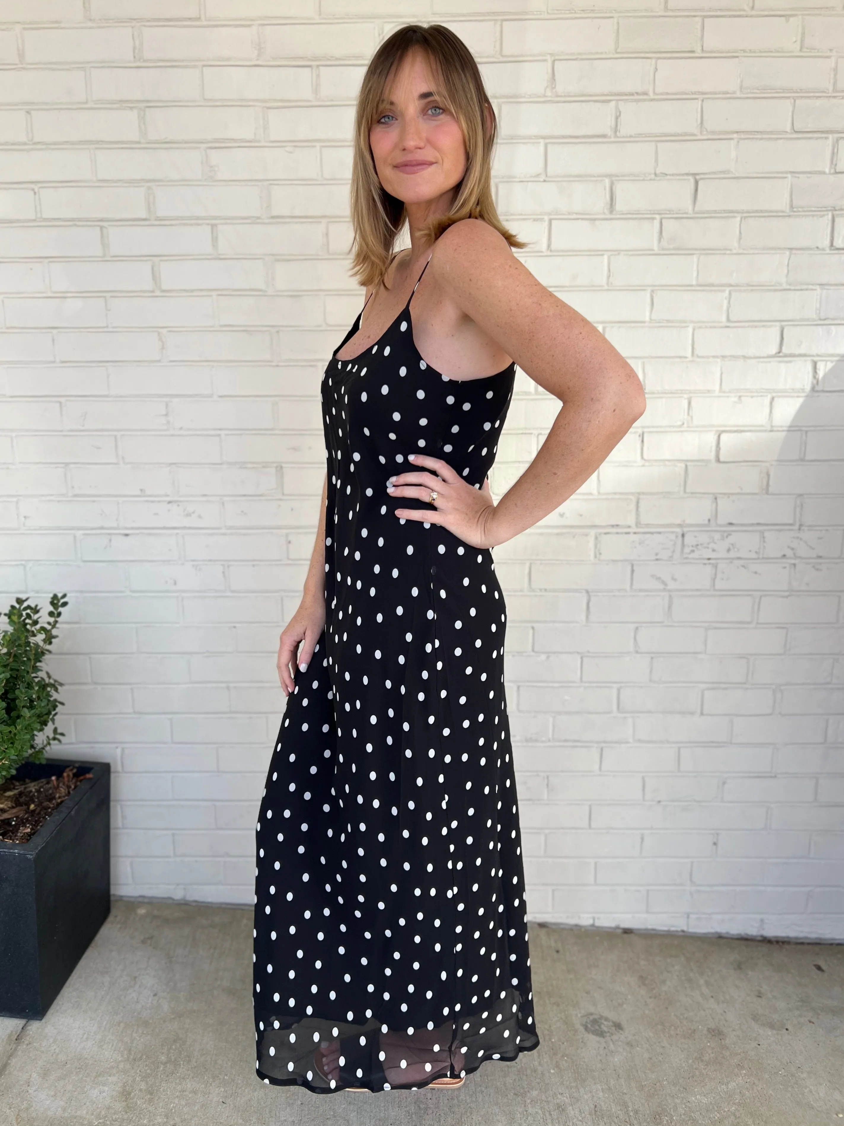 [Z Supply] Cecily Polka Dot Slip Dress