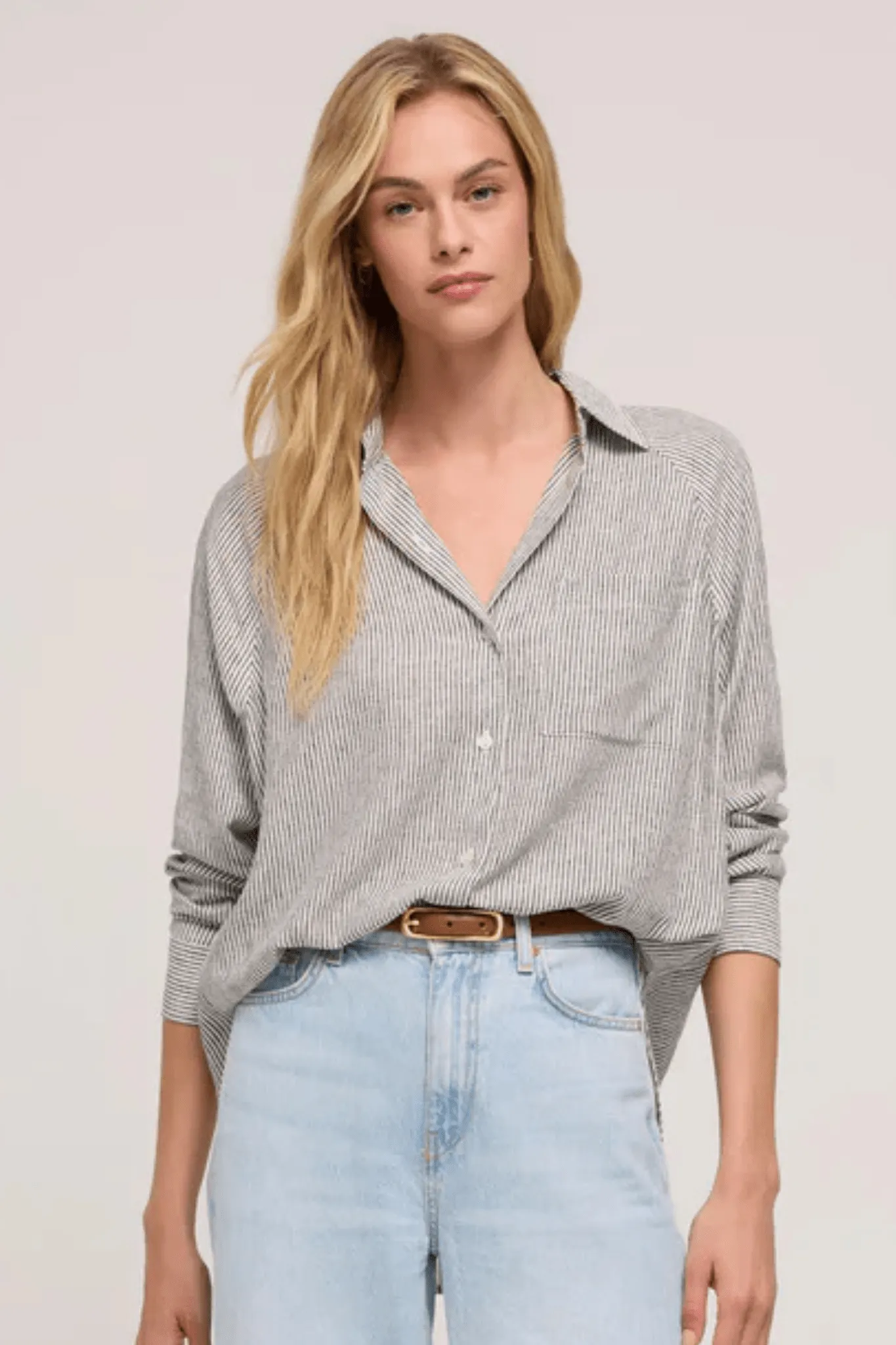 Z Supply: The Perfect Line Top in Sea Salt